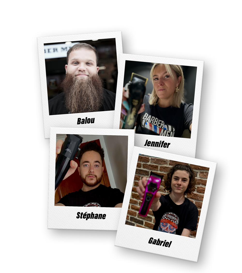 Equipe de coiffeurs barbiers chez Barber Men Lille